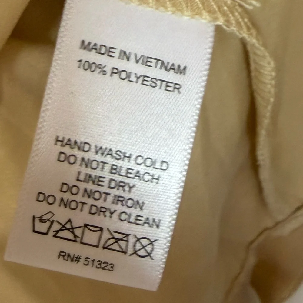 NWT MSK Cream Balloon Sleeve High-Neck Blouse Sz S (TXA960) - Picture 6 of 7